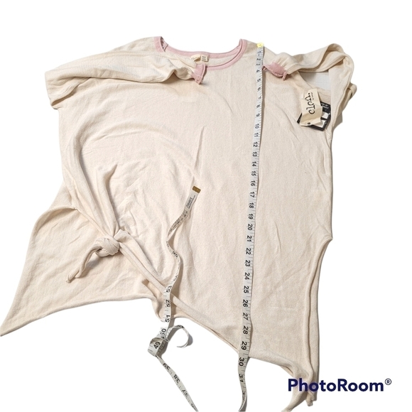 Cloth by Design Cream And Pink Oversized Layering Tie Sweater Top - Picture 7 of 9